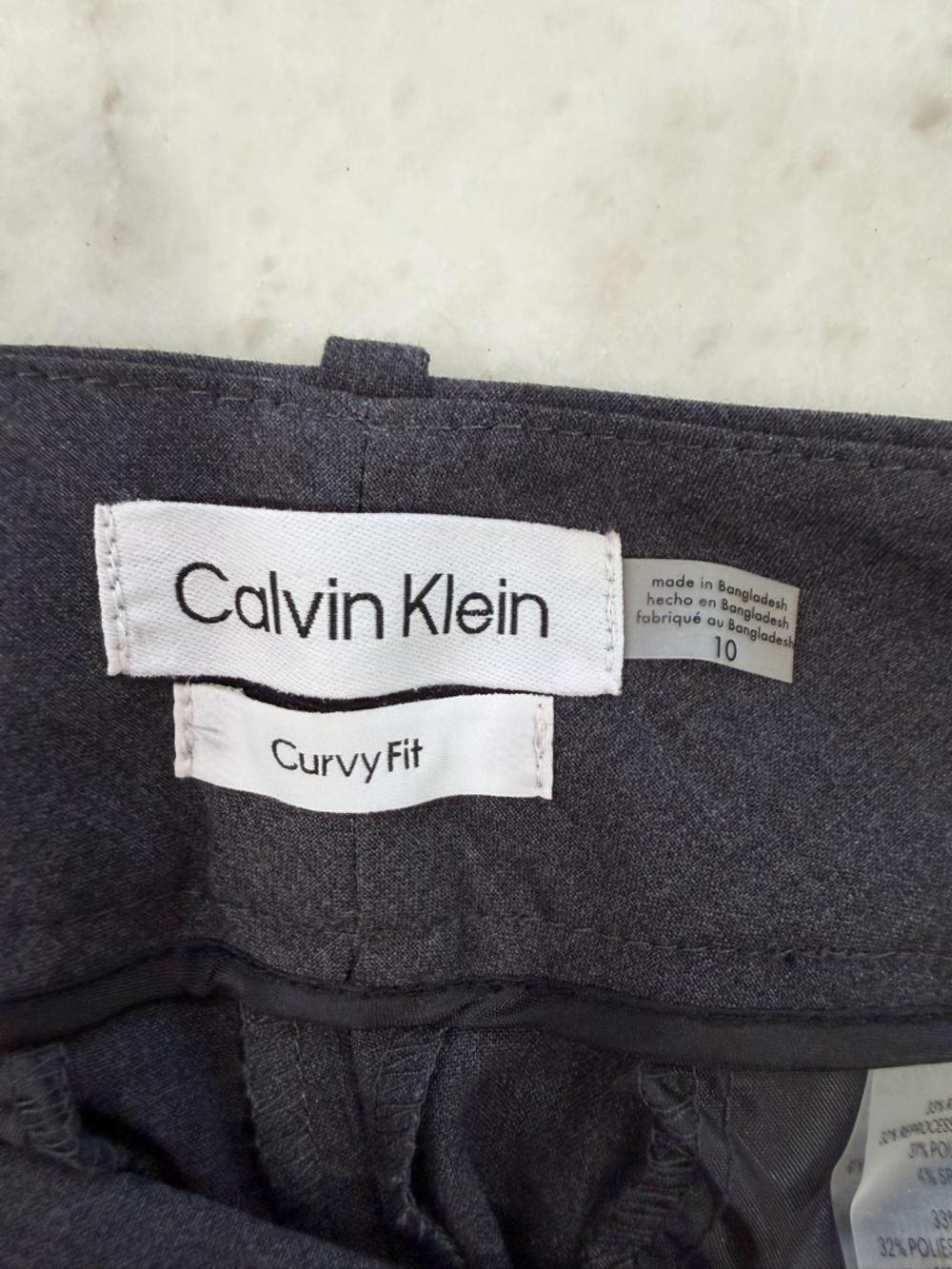Calvin Klein charcoal Women's Single-Button Blazer with Matching Pants - Picture 8 of 10